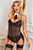 Backless Sheer Lace Teddy