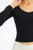 Long Sleeve Round Neck Fitness Top