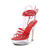 13cm Pole Dance Shoes Stripper Show 15CM High Heel Sandals Party Club Sexy Clear Luminous Ankle Strap Women&#39;s Glow Crystal Shoes