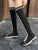 2021 New Women Boots Lace Up Over-the-knee Boots Warm Women Shoes Rome Style Knee-high Boots Female Winter Boots Plus Size 35-43