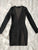 2021 New Women V-Neck Long Sleeve Hollow Out Diamond Sheath Bandage Dress Sexy Beading Mini Celebrity Runway Party Vestidos