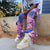 2021 Streetwear Tie Dye Bandage Pants Women Fall Stacked Sweatpants High Waisted Jogger Hip Hop Flare Trousers Sporty Casual Y2K