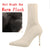 2021 Women Stretch Knitted Sock Boots 7cm 9cm High Heels White Ankle Boots Stripper Low Block Heel Lady Warm Winter Chunky Shoes