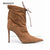 2021 Women Winter Sheep Suede Calf Heels Boots Pointy Brown Lace-Up Thin High Heels Boots Slouchy Stiletto Heels Botines Mujer