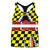 2022 New Elastic Sweat Wicking Sexy Spandex Checkerboard Sleeveless Vest Shorts Women Sports Two Piece Set