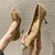 2022 Women&#39;s Camel High Heel Shoes Plush Fur New In Women&#39;s Pump Shoes Fashion Square Button Thin Heel Shoes For Women