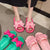 2022 Womens Slippers EVA Indoor Floor Soft Couple Slipper Summer Bow Bedroom Shoes Ladies Flip Flops Fashion Shoes Adult