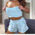 2023 Juicy Coutoure Summer Fashion Shorts 2pcs Lionstone 3D Diamond Women&#39;s Activewear Wrap Chest Sexy Sport Top Sport