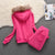 2023 Spring Autumn Juicy Sports Suit Casual Ladies Hoodie Warm Chic High Quality Velvet Thickening Women Pants Set 2 Piece Set