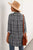 Plaid Print Drop Shoulder Button Down Shirt