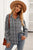 Plaid Print Drop Shoulder Button Down Shirt