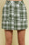 Plaid Print Mini Skirt