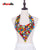 Ankara Africa Women Buttons Necklace Manual Necklace Party Tasted Traditional Buttons Necklace Neck Decoration Wyb451