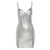 Bodycon Dress Women Checkered Sequins Sexy Dresses Night Club Minis Strap Party Dresses Backless Birthday Dress for Women Corset