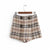 British Style Two Piece Set Blazer Shorts Set Tweed Plaid Women Double Breasted Fashion Office Blazer Casual Commute Shorts Suit| |