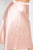 A-line Satin Midi Skirt