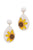 Trendy Seed Bead Tear Drop Flower Earring