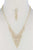 V Shape Dangle Rhinestone Necklace