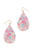 Teardrop Multi Color Hook Earring