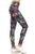 5-inch Long Yoga Style Banded Lined Tie Dye Printed Knit Legging With High Waist.