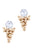 Multi Balls Wide Stone Stud Earring