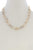 Rhinestone Oval Link Necklace