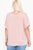 Side Slit With V-neck Dolman Short Sleeve Solid Blouse