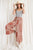 Printed Terry Knit Wide Leg Comfy Pants