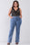 Plus Mid-wash Blue Denim Low-rise Wide-leg Upsized Basic Dad Jeans