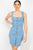 Denim Button-front Mini Dress