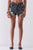 Ripped High-waist Front Zip-up Raw Hem Detail Distressed Mini Shorts