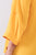 Plus Size Tuscan Sun Yellow V-neck Midi Sleeve Pleated Back Detail Relaxed Tunic Top