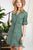 Drop Shoulder With Saist Tie Belted Dress