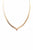 Herringbone Metal Chain V Necklace