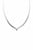 Herringbone Metal Chain V Necklace