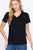 Short Sleeve V-neck Boxy Tee