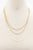 Flat Snake Chain Layered Necklace