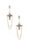 Cross Pearl Bead Dangle Earring