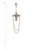 Cross Pearl Bead Dangle Earring