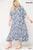 Floral Frill Detail Flowy Maxi Dress With Neck Tie