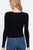 Rib Sweater Top W/front Zipper