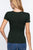 Short Sleeve V-neck Rib Top