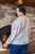 Plus Multi Tie-dye Crew Neck Long Bat Sleeve Dropped Shoulders Sweatshirt