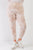 Plus Tie-dye Bleached Effect High Waist Comfy Jogger Pants