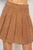 A-line Corduroy Pleated Mini Skirt