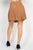 A-line Corduroy Pleated Mini Skirt