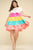 Multi Color Tie-dye Tiered Mini Dress