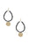 Seed Bead Teardrop Round Dangle Earring