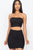 Ribbed Tube Top And Mini Skirt Sets