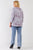 Plus Lavender Tie-dye Acid Wash Print Round Neck Long Sleeve Drop Shoulder Relaxed Sweatshirt Top